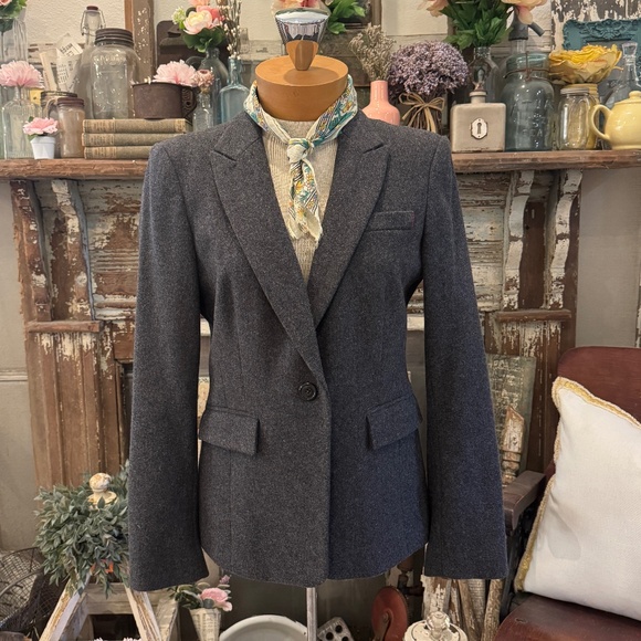 BANANA REPUBLIC BLAZER | Grey WOOL Crew JACKET | LINED Classic TAILORED | 6 - Picture 1 of 13